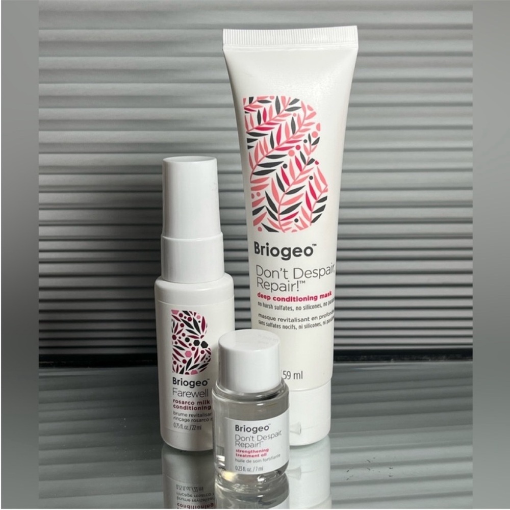 BRIOGEO Haircare Travel Set (Oil, Deep Conditioner, Conditioning Spray)